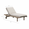 Saratoga Outdoor Patio Teak Chaise Lounge Chair