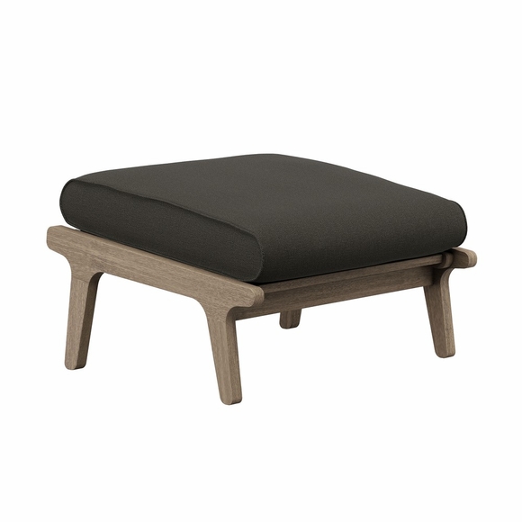 Saratoga Outdoor Patio Teak Ottoman