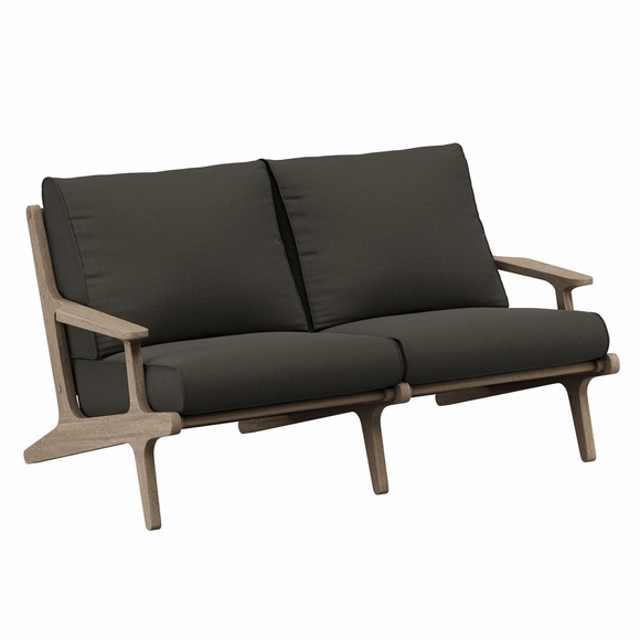 Saratoga Outdoor Patio Teak Wood Loveseat