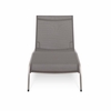 Savannah Mesh Chaise Outdoor Patio Aluminum Lounge Chair in Gray