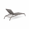 Savannah Outdoor Patio Mesh Chaise Lounge Set of 4 in Gray