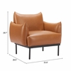 Sekil Accent Chair in Brown