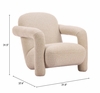 Selenya Accent Chair in Beige