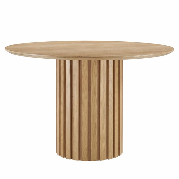 Senja 47" Round Dining Table in Oak