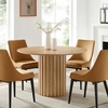 Senja 47" Round Dining Table in Oak