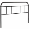 Serena Queen Steel Headboard in Brown