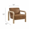 Sereno Vegan Leather Accent Chair