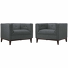 Serve Armchairs Set of 2 in Gray
