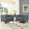 Serve Armchairs Set of 2 in Gray
