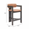 Shaili Counter Stool in Brown