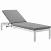 Shore Outdoor Patio Aluminum Chaise with Cushions MID-4501