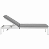 Shore Outdoor Patio Aluminum Chaise with Cushions MID-4502