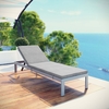 Shore Outdoor Patio Aluminum Chaise with Cushions MID-4502