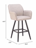 Sieve Swivel Barstool in Beige