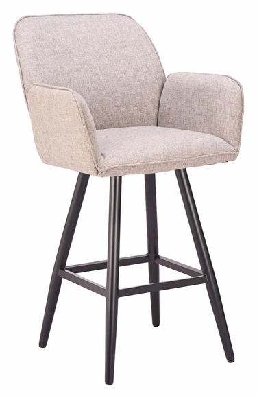 Sieve Swivel Barstool in Beige