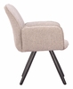 Sieve Swivel Dining Chair Set of 2 in Beige