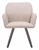 Sieve Swivel Dining Chair Set of 2 in Beige