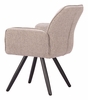 Sieve Swivel Dining Chair Set of 2 in Beige