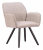 Sieve Swivel Dining Chair Set of 2 in Beige