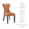 Silhouette Dining Vinyl Side Chair in Tan