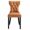 Silhouette Dining Vinyl Side Chair in Tan