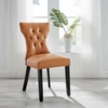 Silhouette Dining Vinyl Side Chair in Tan