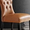 Silhouette Dining Vinyl Side Chair in Tan