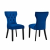 Silhouette Performance Velvet Dining Chairs Set of 2