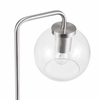Silo Glass Globe Glass and Metal Table Lamp in Satin Nickel