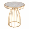 Silo Side Table in Gold