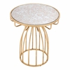 Silo Side Table in Gold