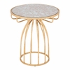Silo Side Table in Gold