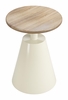 Sira Side Table in Natural & Ivory