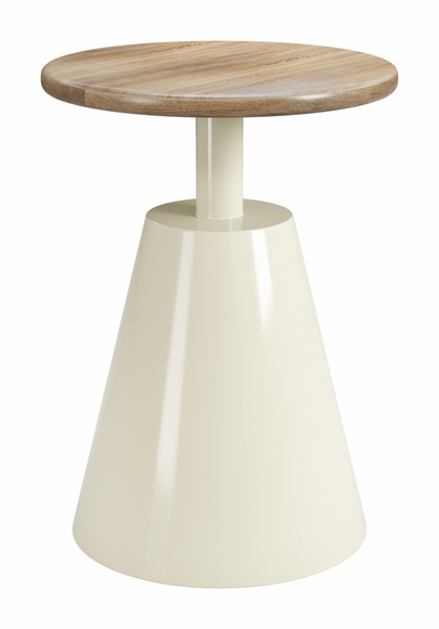 Sira Side Table in Natural & Ivory