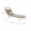 Skim Chaise Lounge in Multicolor
