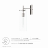 Skylark Wall Sconce in Clear Polished Nickel