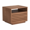 Slit Nightstand in Walnut