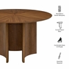 Sloane 54 Inch Round Dining Table in Walnut