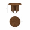Sloane 54 Inch Round Dining Table in Walnut