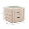 Soffice Nightstand in Beige