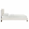 Sofia Channel Tufted Performance Velvet King Platform Bed-MOD-7011 in White
