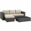 Sojourn 3 Piece Outdoor Patio Sunbrella&reg; Sectional Set