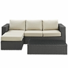 Sojourn 3 Piece Outdoor Patio Sunbrella&reg; Sectional Set