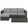 Sojourn 3 Piece Outdoor Patio Sunbrella&reg; Sectional Set