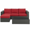 Sojourn 3 Piece Outdoor Patio Sunbrella&reg; Sectional Set