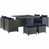 Sojourn 9 Piece Outdoor Patio Sunbrella&reg; Dining Set