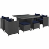 Sojourn 9 Piece Outdoor Patio Sunbrella&reg; Dining Set