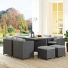 Sojourn 9 Piece Outdoor Patio Sunbrella&reg; Dining Set