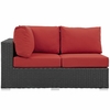 Sojourn Outdoor Patio Sunbrella&reg; Left Arm Loveseat in Canvas Red
