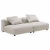 Solace 2-Piece Modular Corduroy Upholstered Sofa